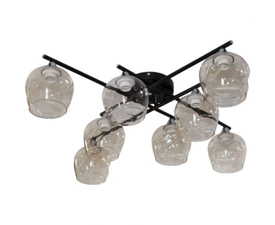 Потолочный светильник ЭЛЕТЕХ 11271В-4/8 черн. (Плафон 8268) НПБ 01-8x60-109 Е27 ИУ 1005404861 – изображение 2