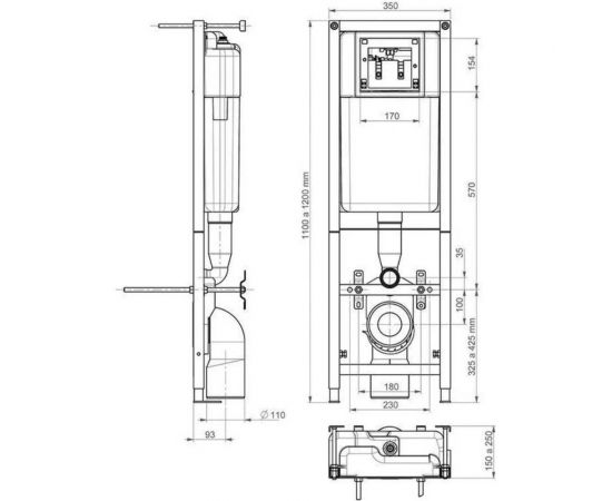 Инсталляция для унитаза Cersanit LEON NEW 40 составная, механическая S-IN-MZ-LEON_NEW – изображение 3