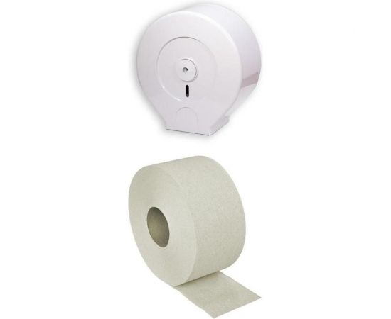 Туалетная бумага для диспенсеров ООО Комус 1 слой, серый,12 рулонов в упаковке 0024А 778512 – изображение 3