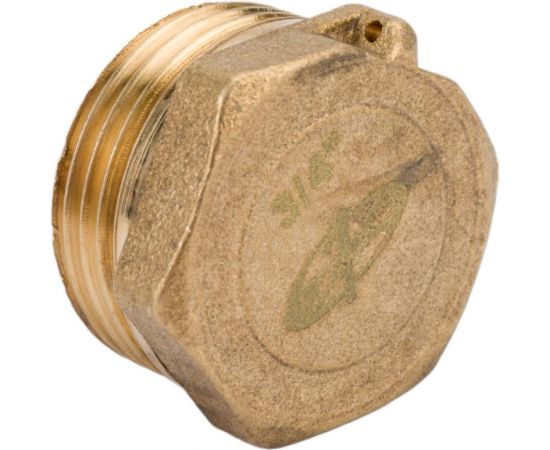 Заглушка LEXLINE 3/4 нар., латунь, с контрольным отверстием 20 Украина 514576 – изображение 4