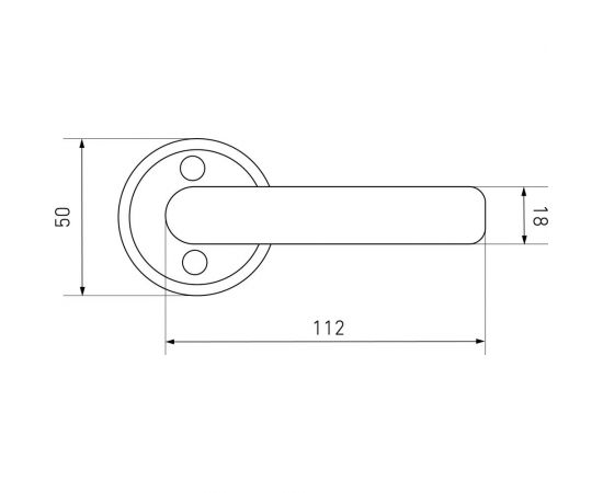 Комплект ручек для финских дверей Аллюр 16/006 CP хром 14047 – изображение 4