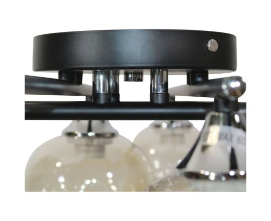 Потолочный светильник ЭЛЕТЕХ 11271В-4/8 черн. (Плафон 8268) НПБ 01-8x60-109 Е27 ИУ 1005404861 – изображение 4