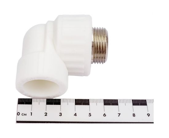 Комбинированный угольник VALFEX PP-R белый, 25х3/4 дюйма НР 10126025 127-0595 – изображение 4