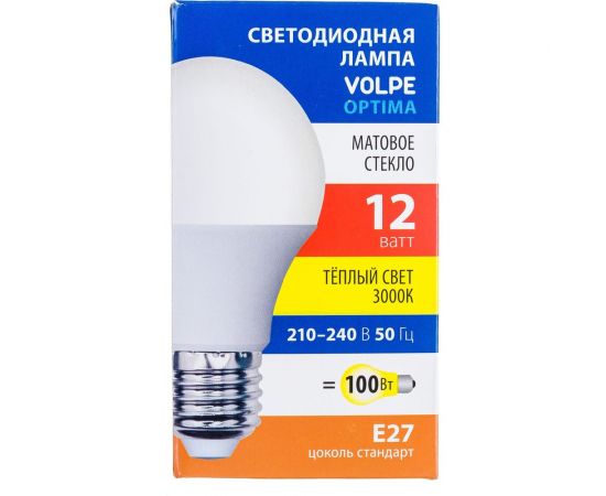Светодиодная лампа Volpe LED-A60-12W/3000K/E27/FR/SLS UL-00008776 – изображение 5