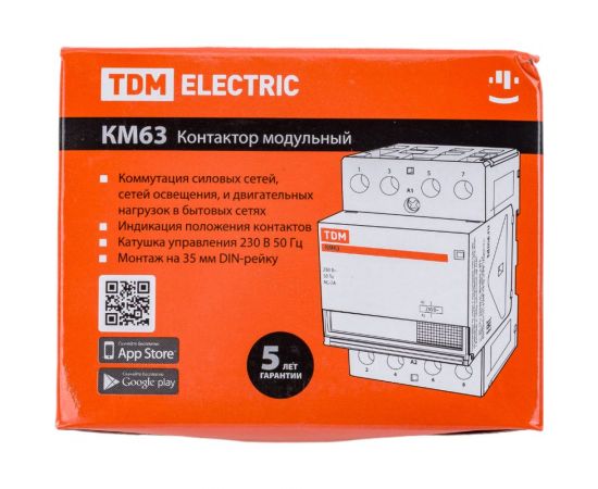 Модульный контактор TDM КМ63/4-40 SQ0213-0014 – изображение 6