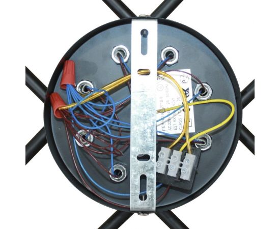 Потолочный светильник ЭЛЕТЕХ 11271В-4/8 черн. (Плафон 8268) НПБ 01-8x60-109 Е27 ИУ 1005404861 – изображение 7