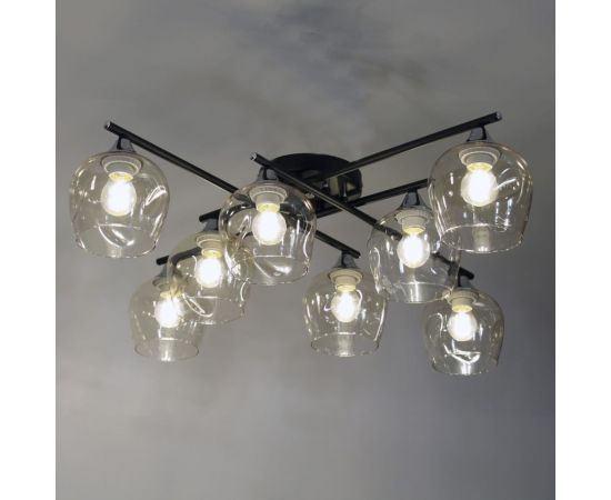 Потолочный светильник ЭЛЕТЕХ 11271В-4/8 черн. (Плафон 8268) НПБ 01-8x60-109 Е27 ИУ 1005404861 – изображение 9