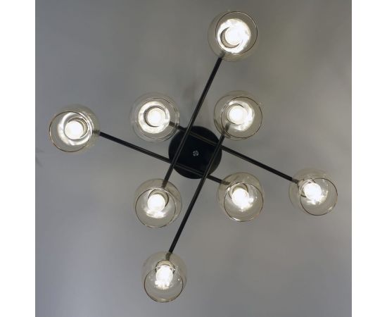 Потолочный светильник ЭЛЕТЕХ 11271В-4/8 черн. (Плафон 8268) НПБ 01-8x60-109 Е27 ИУ 1005404861 – изображение 10