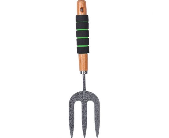 Посадочная вилка с 3 зубьями, деревянной ручкой и мягкой накладкой Gigant GVER-05 