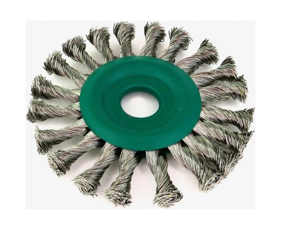 Щетка дисковая жгутовая для УШМ 125x12x22.2 мм, проволока нерж. сталь 0.5 мм SIT 2096 