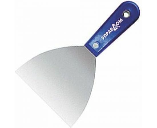 Стальной шпатель Управдом 100 мм, с пластиковой ручкой двойной фиксации 4100001507 