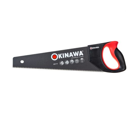 Ножовка по дереву ЦЕНТРОИНСТРУМЕНТ OKINAWA с antistick покрытием 400мм 2021-16 
