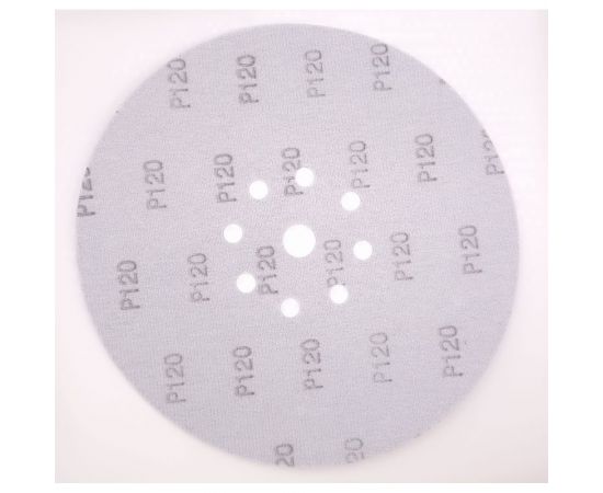 Шлифовальный круг на липучке Giraffe CERAMIC 225 мм, 9 отв., Р120 ABRAFORM AF-GCER-120 – изображение 2