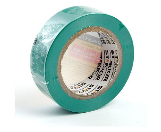 Изоляционная лента STEKKER intp01319-10 0,13x19 10 м, зеленая 39906 – изображение 2