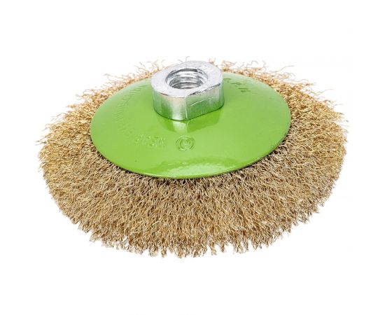 Щетка проволочная конусная 115 мм для УШМ Дело Техники 274315 – изображение 2
