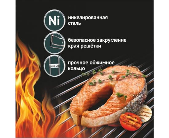 Глубокая решетка GRIFON 31x24x5.5 см, сталь 2 мм 600-003 – изображение 3