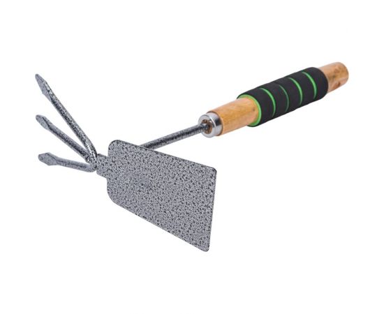 Мотыжка из углеродистой стали и порошковым покрытием с деревянной ручкой и мягкой накладкой Gigant GVER-07 – изображение 3