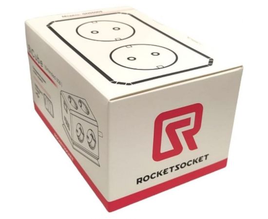 Удлинитель ROCKETSOCKET BiCube Extended 6 Euro 16A, 4 USB 3A+C с блоком 5В/3.1А, кабель 1,5 м цвет белый GNS5003 – изображение 3
