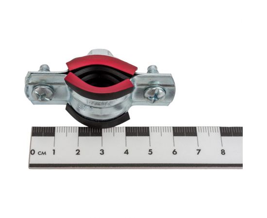 Хомут с винтовым креплением Стройбат 1/2" 20-24 мм белый цинк 6 шт. 308830 – изображение 4