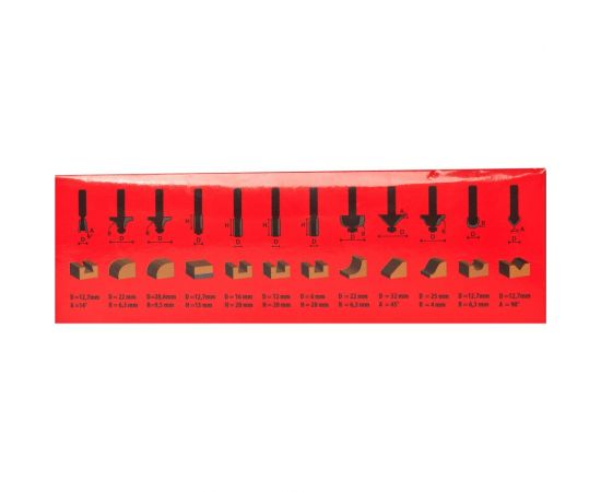 Набор фрез 6 мм (12 шт) (840782) REDVERG 6677482 – изображение 4