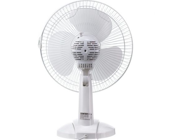 Настольный вентилятор Centek 30 Вт, диаметр: 34 см, 3 скорости, металлическая решётка CT-5007 White – изображение 4