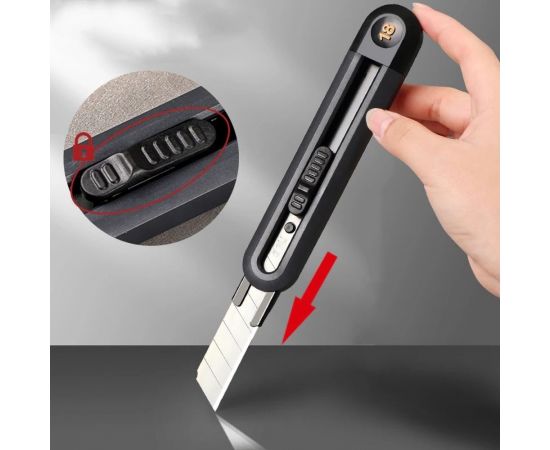 Технический нож DELI Home Series Black HT4018 104616 – изображение 5