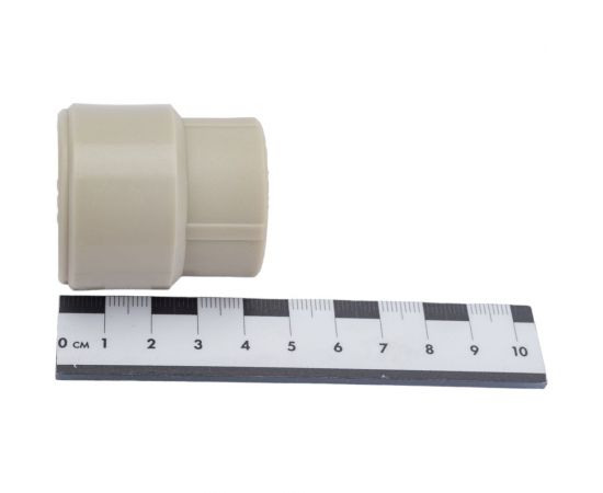 Переходная муфта VALFEX PP-R серая Дн40х25 вн/нр пайка 10004025Г 127-0392 – изображение 5