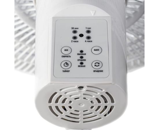 Напольный вентилятор Centek 65Вт Пульт ДУ, 1.3м, 44,5см, таймер до 7,5ч, тяжелая база CT-5024 White – изображение 6