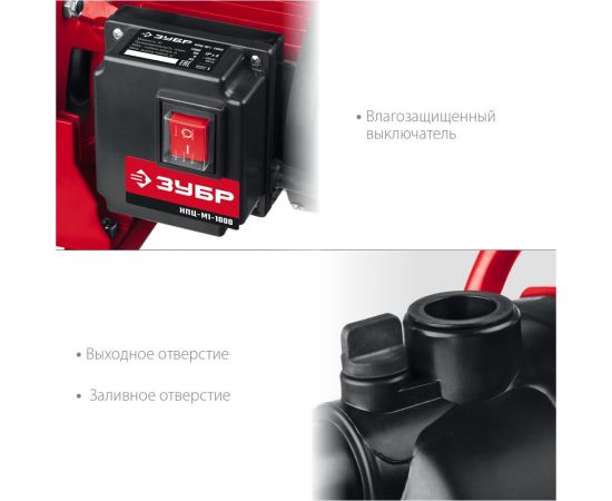 Поверхностный центробежный насос ЗУБР НПЦ-М1-1000 – изображение 7