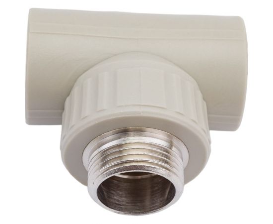 Тройник комбинированный с наружной резьбой VALFEX PP-R серый, 32 мм х1"" 10128032Г 127-0440 