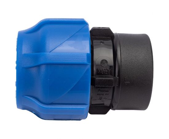 Компрессионная соединительная муфта VALFEX ПНД, с внутренней резьбой, 32x1"" 121001232100 