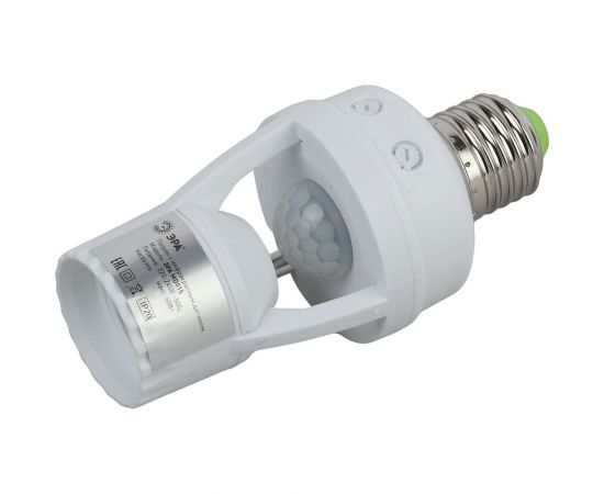 Датчик движения ЭРА MD 015 белый E27 60Вт 360гр 6м IP2 Б0043792 