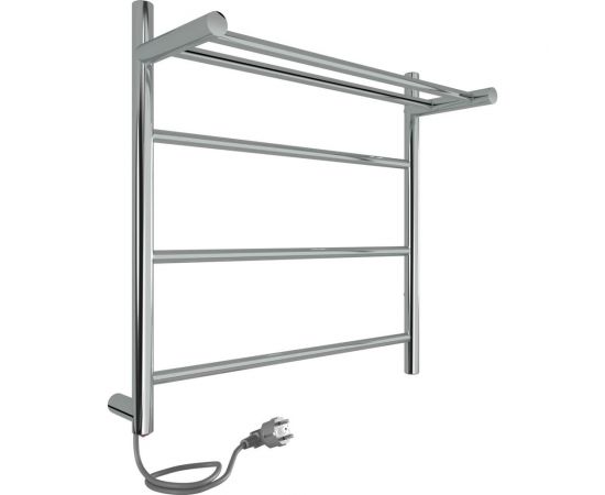 Полотенцесушитель INDIGO Line с полкой (electro) 50/50 (скрытый монтаж, универсальное подключение R/L, полированный) LСLE50-50PR 