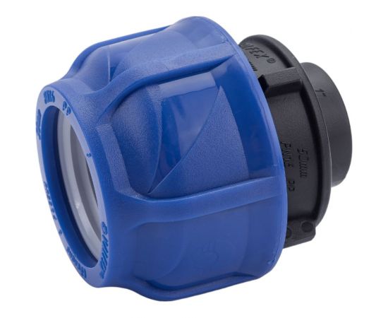 Компрессионная соединительная муфта VALFEX ПНД, с внутренней резьбой, 50x1"" 121001250100 