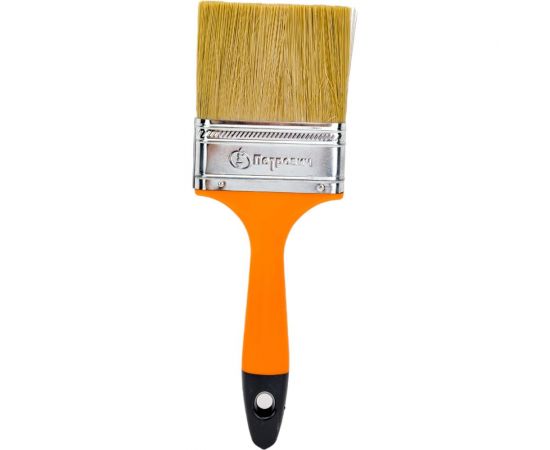 Плоская кисть Петрович 75 мм, смешанная щетина, пластиковая рукоятка 4100002371 – изображение 2