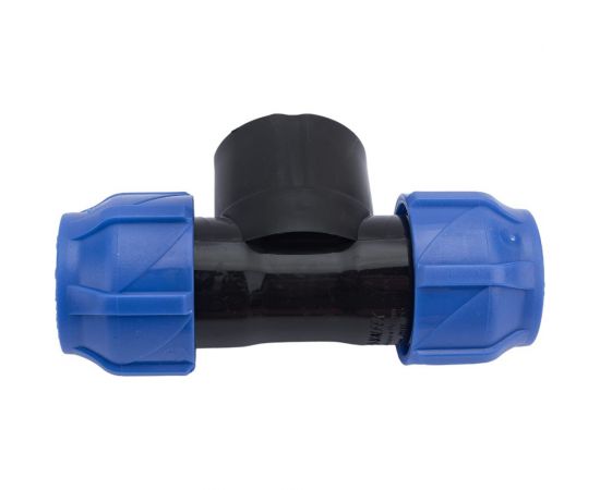 Компрессионный переходной тройник VALFEX ПНД, с внутренней резьбой, 25-1""-25 1210012510025 – изображение 2