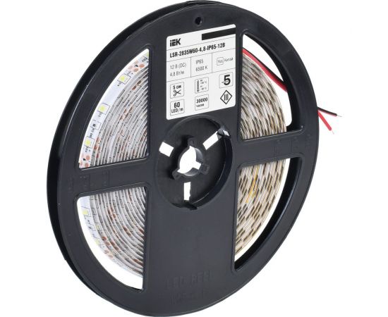 Лента IEK LSR-2835W60-4, 8-IP65-12В LED, 5м LSR1-2-060-65-3-05 – изображение 2