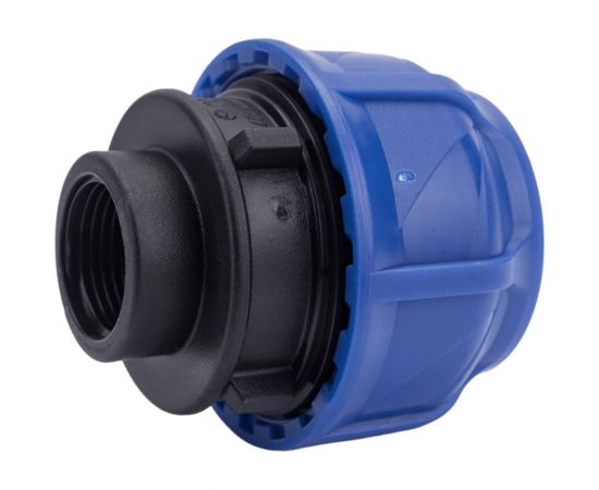 Компрессионная соединительная муфта VALFEX ПНД, с внутренней резьбой, 50x1"" 121001250100 – изображение 2