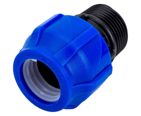 Компрессионная соединительная муфта VALFEX ПНД, с наружной резьбой, 25x1"" 121001125100 – изображение 2