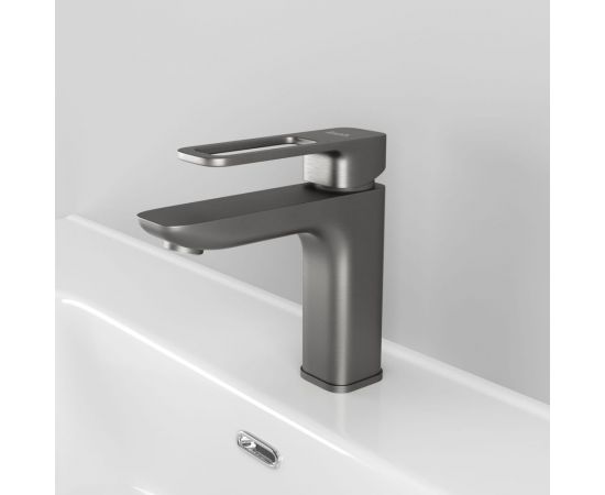 Смеситель для умывальника IDDIS Slide графит SLIGM00i01 – изображение 2
