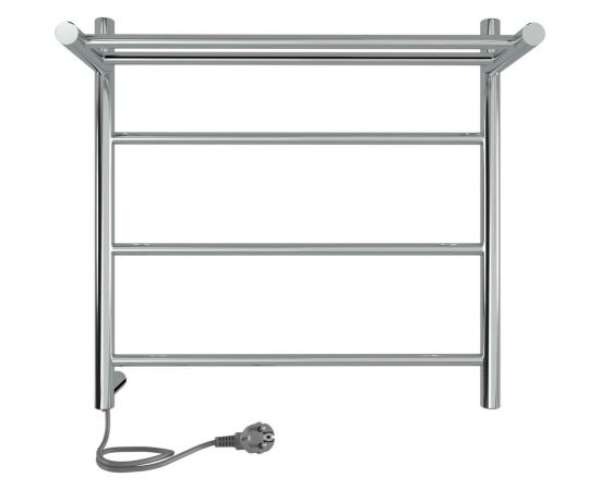 Полотенцесушитель INDIGO Line с полкой (electro) 50/50 (скрытый монтаж, универсальное подключение R/L, полированный) LСLE50-50PR – изображение 2