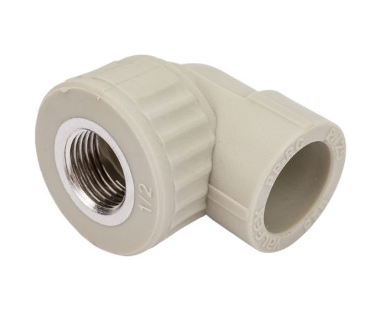 Угольник комбинированный с внутренней резьбой VALFEX PP-R серый, 25 мм х1/2"", 90 градусов 10125125Г 127-0487 – изображение 2