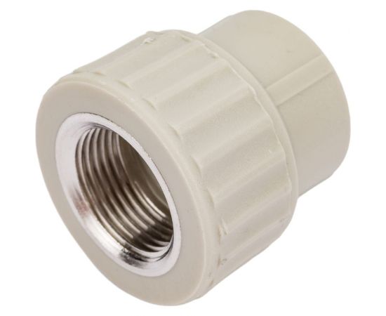 Муфта комбинированная с внутренней резьбой VALFEX PP-R серая, 25 мм х3/4"" ВР 10129025Г 127-0356 – изображение 2