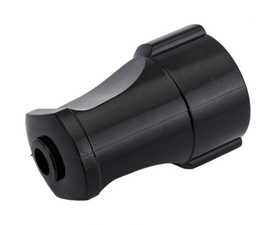 Штепсельное гнездо с заземлением Alfa черное 30100054 – изображение 2