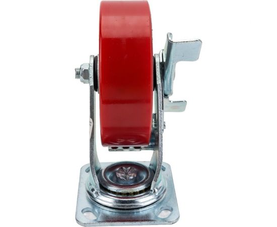 Колесо большегрузное полиуретановое поворотное с тормозом SCPB63 160 мм MFK-TORG 1044160 – изображение 2