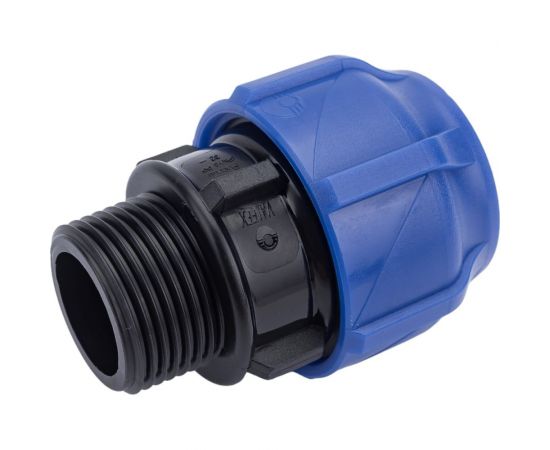 Компрессионная соединительная муфта VALFEX ПНД, с наружной резьбой, 32x1"" 121001132100 – изображение 2