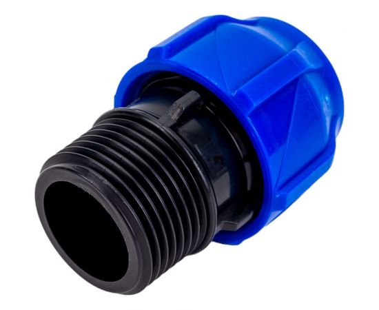 Компрессионная соединительная муфта VALFEX ПНД, с наружной резьбой, 25x1"" 121001125100 – изображение 3