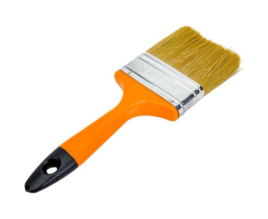 Плоская кисть Петрович 75 мм, смешанная щетина, пластиковая рукоятка 4100002371 – изображение 3