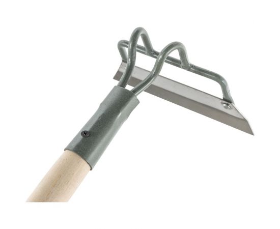Тяпка с деревянным черенком Gigant 200x50 мм, нержавеющая сталь GHS-07 – изображение 3