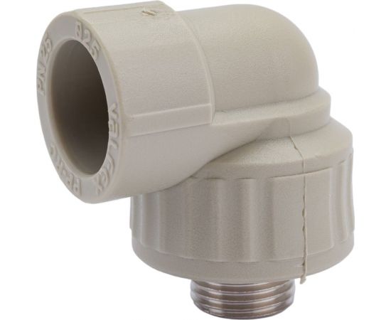 Угольник комбинированный с наружной резьбой VALFEX PP-R серый, 25 мм х1/2"", 90 градусов 10126125Г 127-0492 – изображение 3